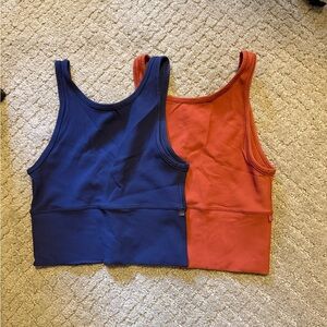 Lululemon ribbed power pivot tank set of 2